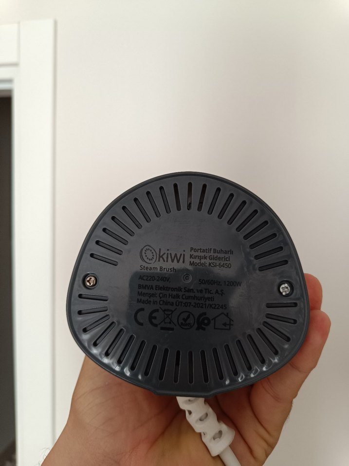 Beyaz Gri Kiwi El Tipi Buharlı Ütü - Görsel 4