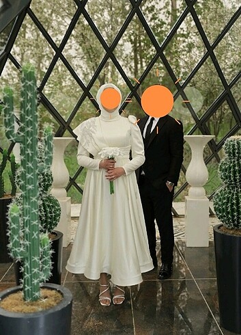 Kirik beyaz elbise - Görsel 3