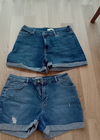 Kadın Mavi Denim Mini Şort