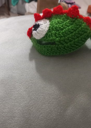 Renkli Dinozor Desenli Kedi Şapkası - Görsel 4