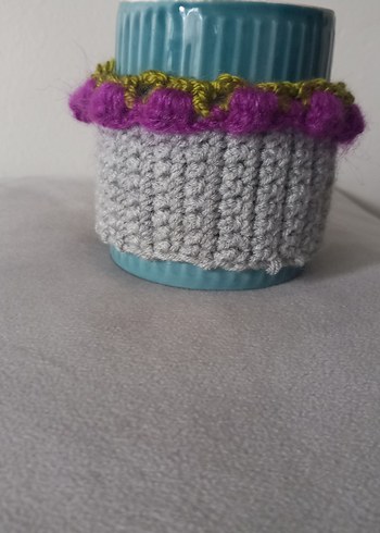 El Örgüsü Renkli Bardak Kılıfı - Görsel 2