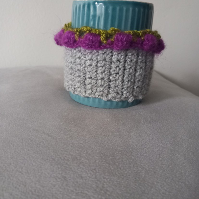 El Örgüsü Renkli Bardak Kılıfı - Görsel 2