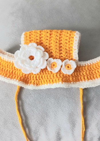 Sarı Dantel Bohem Nakışlı Köpek Kıyafeti - Görsel 3