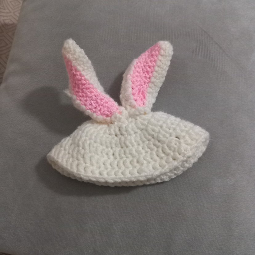 Kedi Örgü Tavşan Kulaklı şspka - Görsel 5