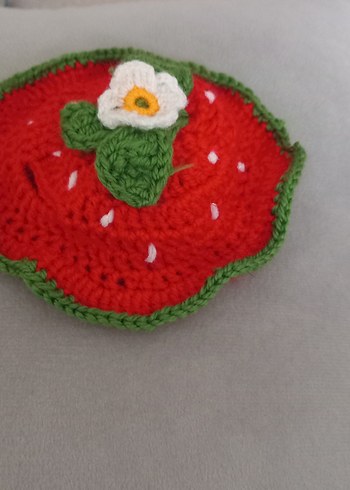 Çilekli Kedi Şapkası - Görsel 5