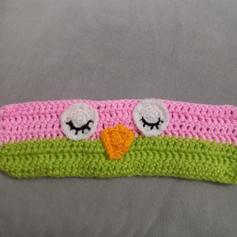 Renkli Baykuş Desenli Örgü Kupa Kılıfı - Görsel 2