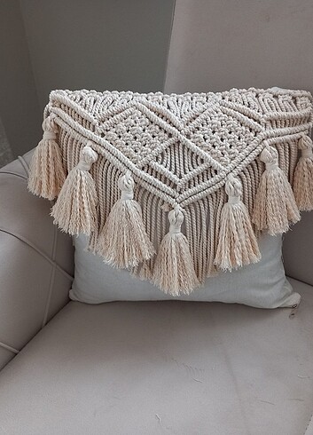 Zara Home Makrome koltuk kırlenti