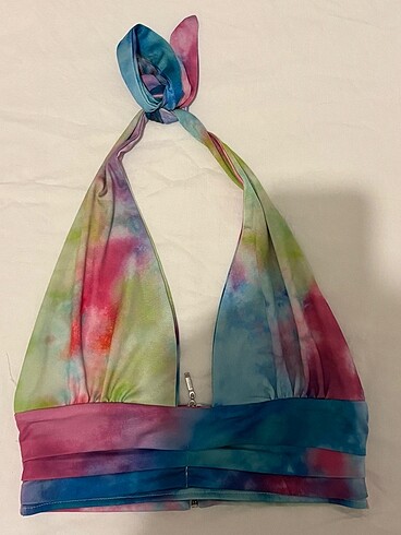 Batik desenli crop