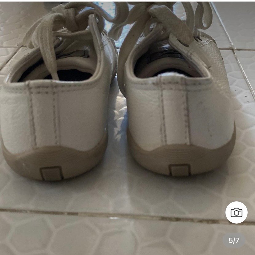 Kız Çocuk Beyaz Parlak Taşlı Rock Punk Spor Ayakkabı - Görsel 5