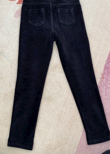 Siyah Kız Çocuk Taytları - Esnek, Sıcak Kumaş - Görsel 5