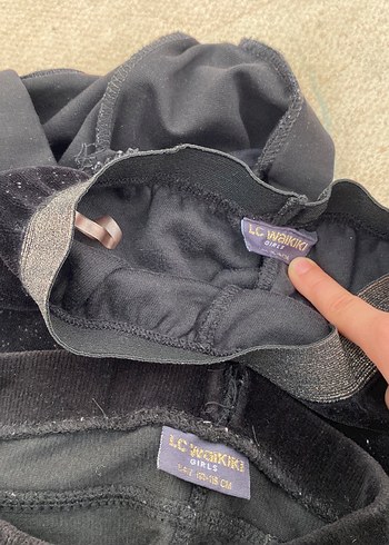 Siyah Kız Çocuk Taytları - Esnek, Sıcak Kumaş - Görsel 7