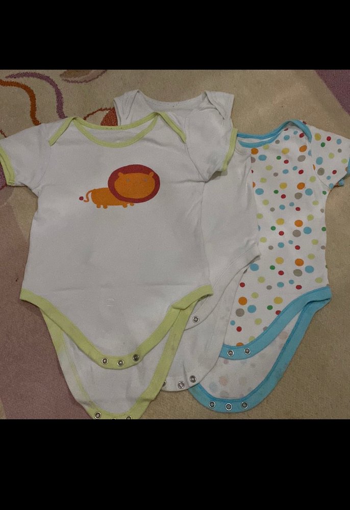 Renkli Pamuklu Bebek Erkek Body Seti - Görsel 2