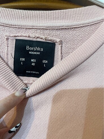 l/xl Beden ten rengi Renk Sweatshirt erkek bershka