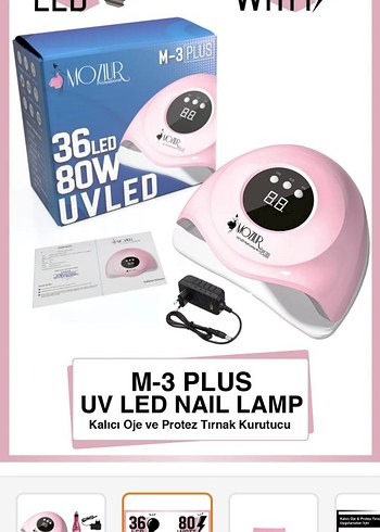 Diğer 36 LED UV Lamba ve Manikür Seti