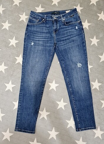 Mavi kot pantalon