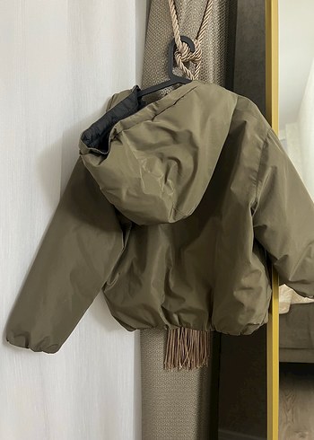 Baskılı Düğmeli Erkek Çocuk Mont - Görsel 4