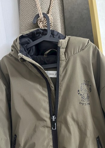 Baskılı Düğmeli Erkek Çocuk Mont - Görsel 2