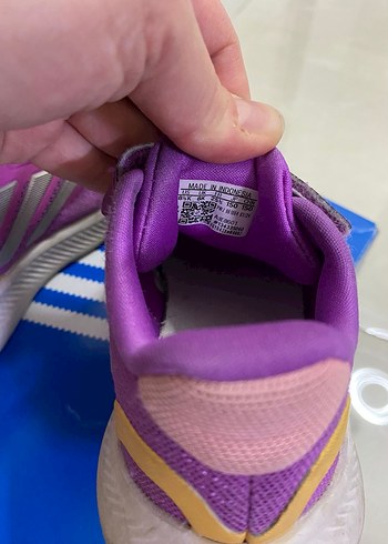 Mor Adidas Kız Çocuk Spor Ayakkabı Velcro - Görsel 3