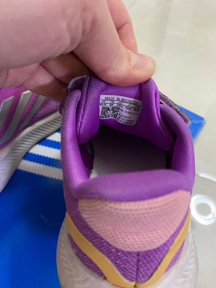 Mor Adidas Kız Çocuk Spor Ayakkabı Velcro - Görsel 3