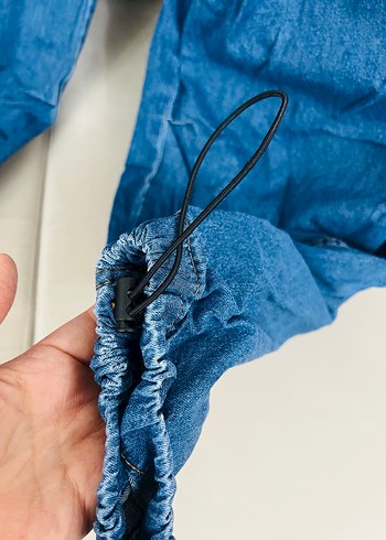 Rahat Kesim Mavi Denim Kadın Pantolon - Görsel 4