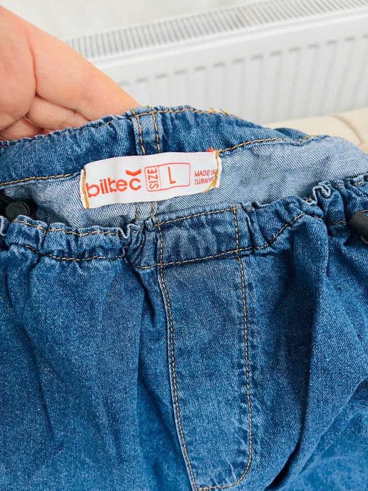 Rahat Kesim Mavi Denim Kadın Pantolon - Görsel 2