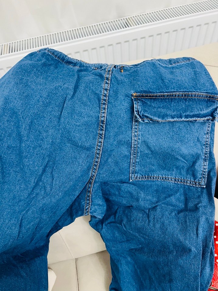 Rahat Kesim Mavi Denim Kadın Pantolon - Görsel 5