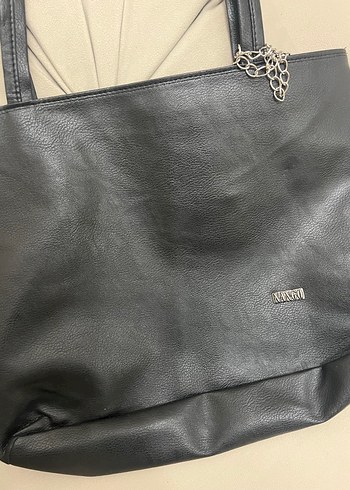 Siyah Deri Kadın Omuz Çantası - Görsel 2