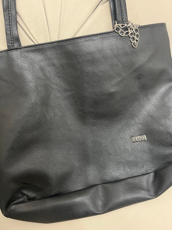 Siyah Deri Kadın Omuz Çantası - Görsel 2