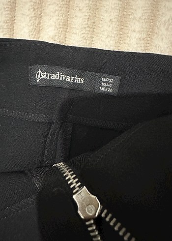 Fermuarlı Siyah Mini Etek - Görsel 2