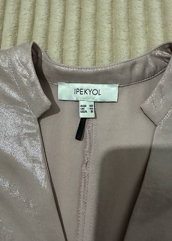 Bej V Yaka Salaş Kadın Gömlek - Görsel 2