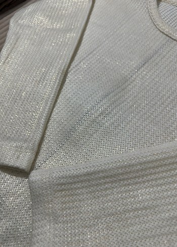 Bej Örgü Kadın Kazak, Uzun Kollu, Basic - Görsel 2