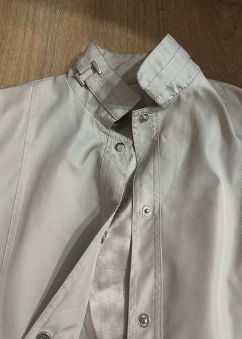 Bej Midi Düğmeli Kadın Trençkot - Görsel 4