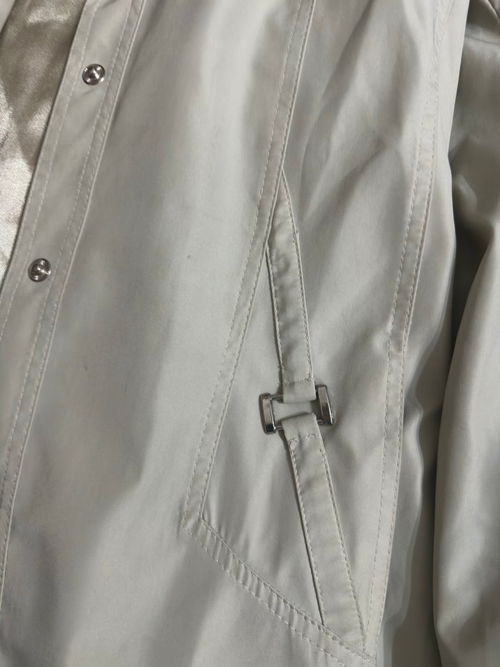 Bej Midi Düğmeli Kadın Trençkot - Görsel 3