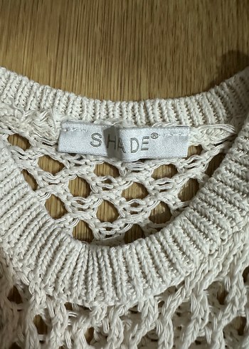 Beyaz Örme Bohem Uzun Kadın Elbise - Görsel 3