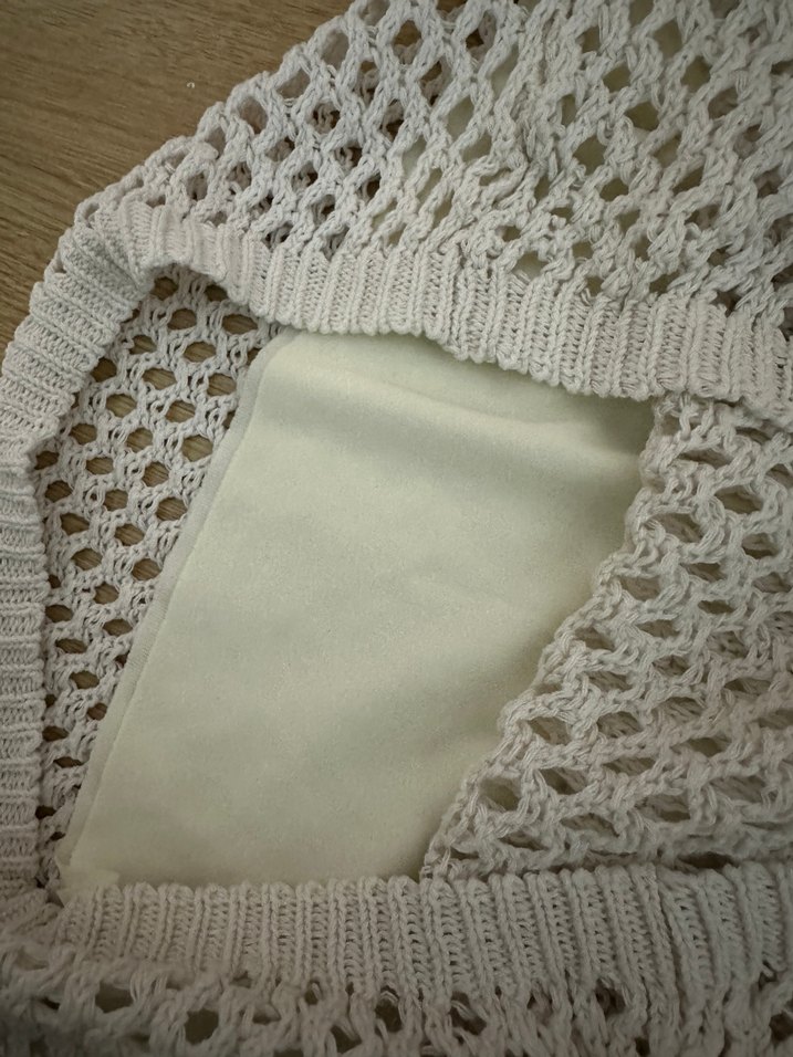 Beyaz Örme Bohem Uzun Kadın Elbise - Görsel 4