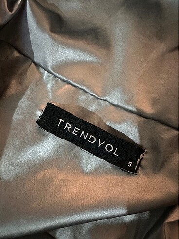 s Beden gri Renk trendyol mont