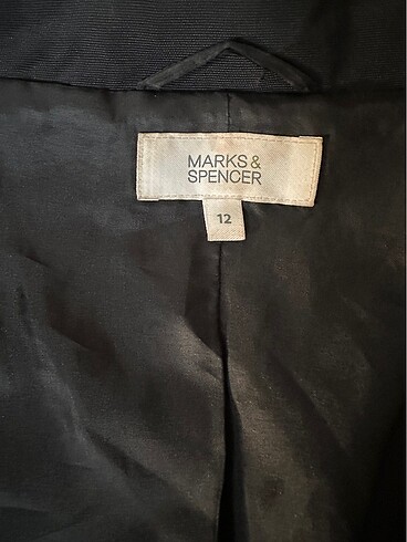 m Beden siyah Renk marks&spencer trench