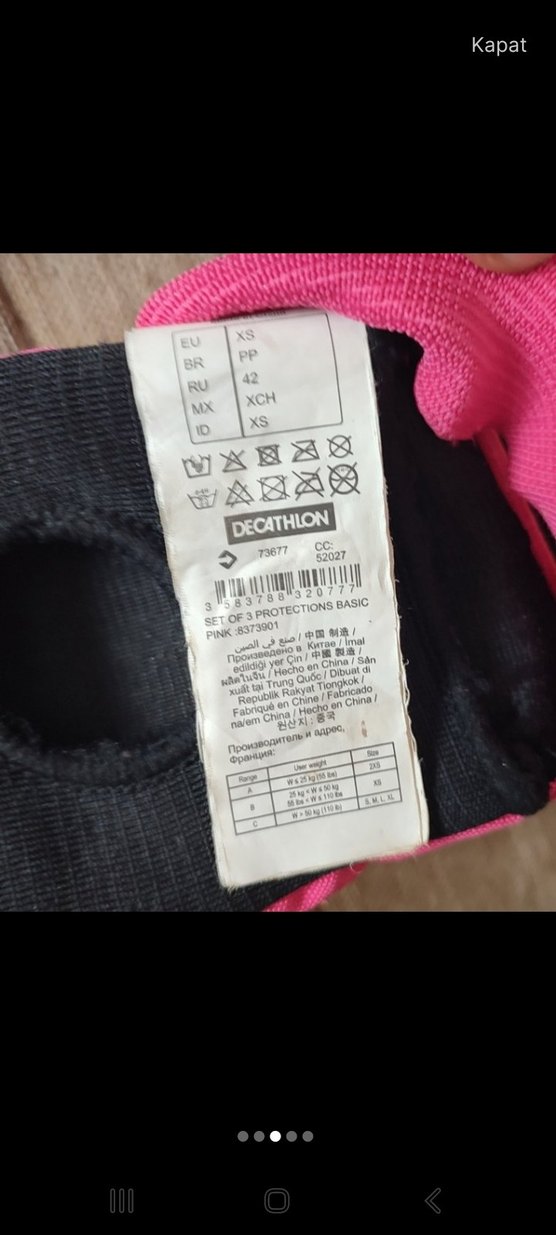 Pembe decathlon Kaydırmaz Motosiklet Dizlikleri - Görsel 2