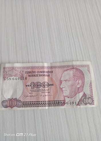 Eskilerden 100 lira 6 âdet 