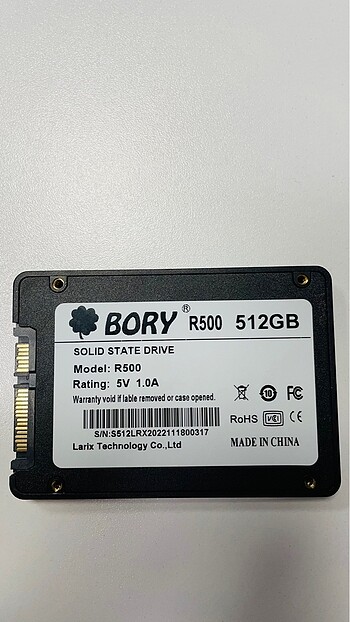 Borry 512GB SSD Disk Sağlık 100