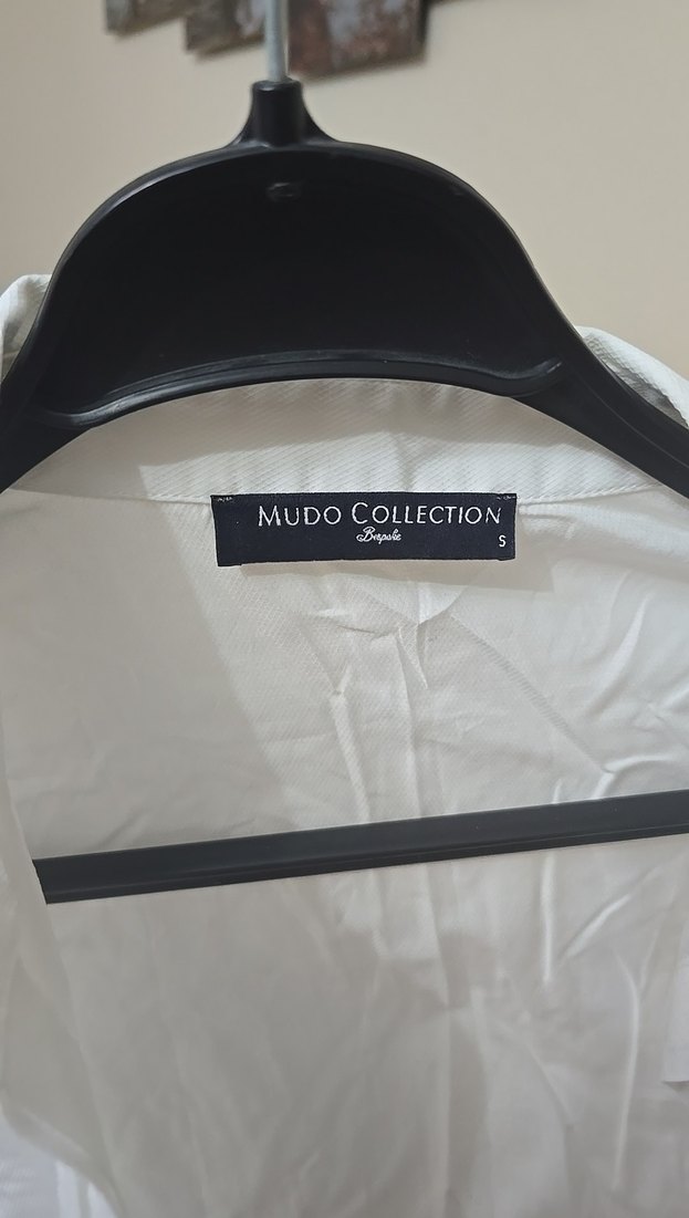 Kadın Beyaz Pamuklu Uzun Kollu Gömlek - Görsel 3