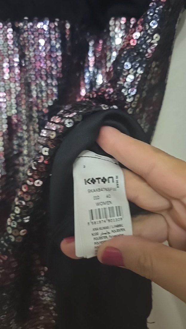 Yılan Desenli Mini Drapeli Gece Elbisesi - Görsel 3