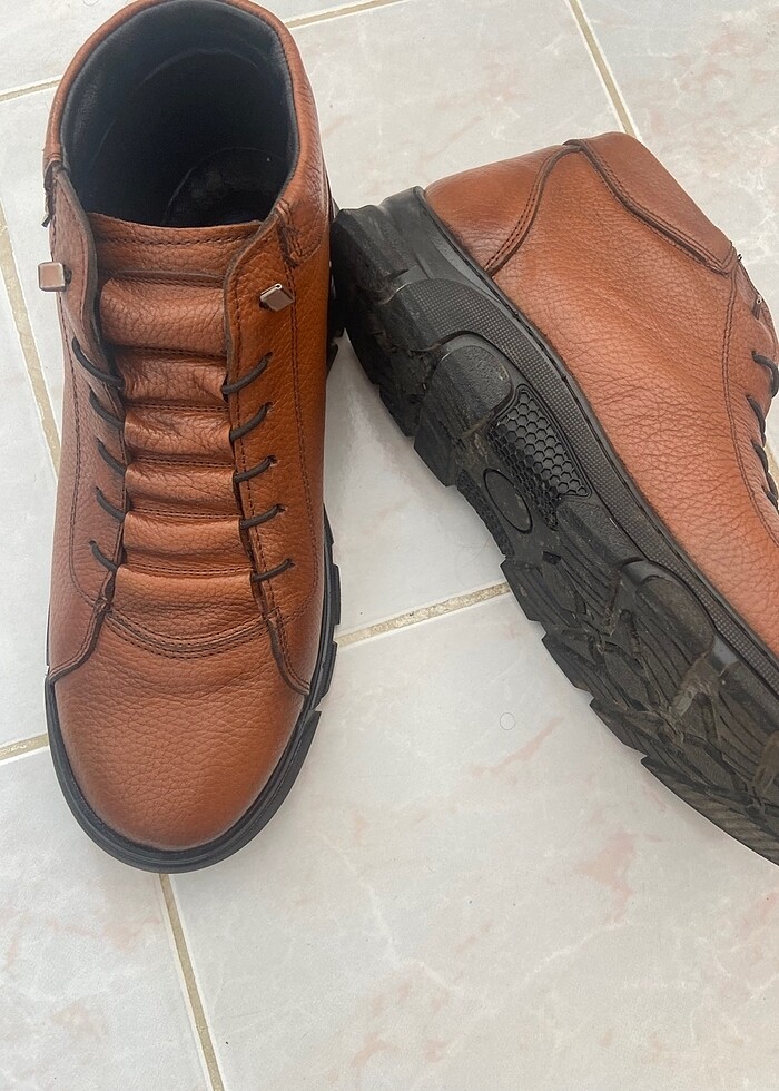 Gön deri erkek bot hiç giyilmedi 44 numara - Görsel 2