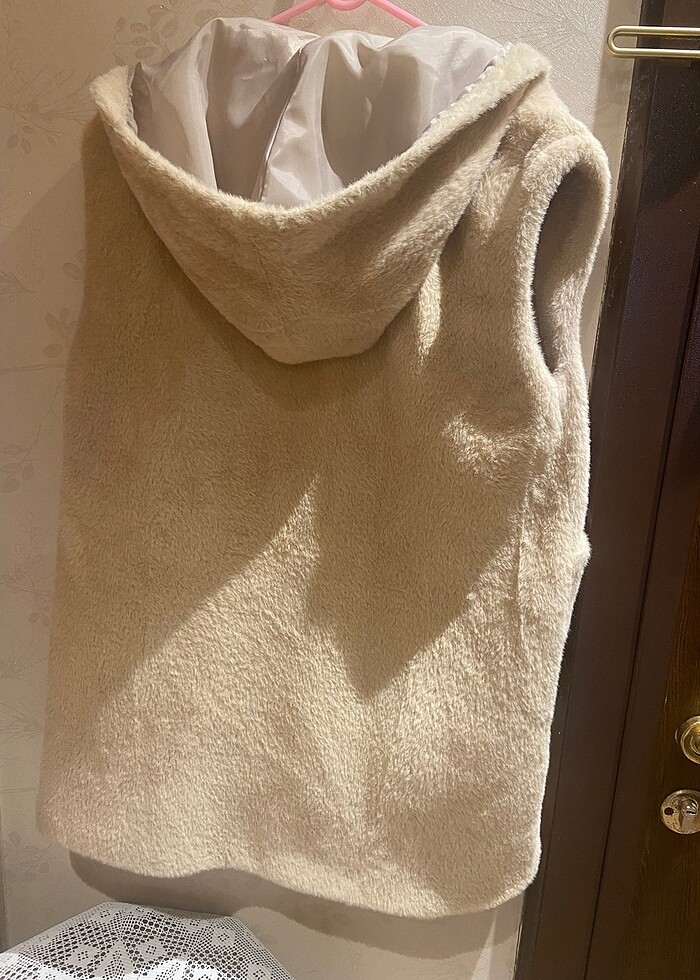 Kadın peluş yelek - Görsel 2