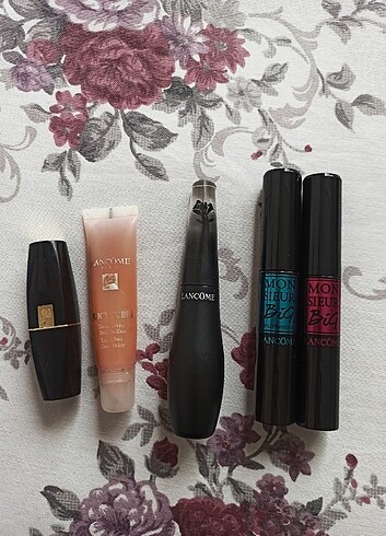 Lancome maskara lip gloss ve ruj