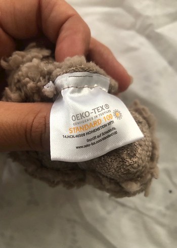 Kız veya erkek Çocukları İçin Kürklü Bej Eldiven - Görsel 3