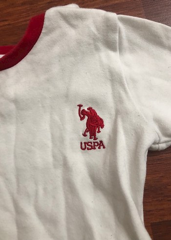 Kırmızı Detaylı Beyaz Çocuk Uzun Kollu Tişört - Görsel 2