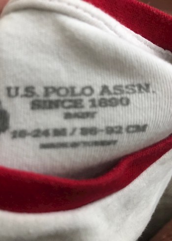 Kırmızı Detaylı Beyaz Çocuk Uzun Kollu Tişört - Görsel 3