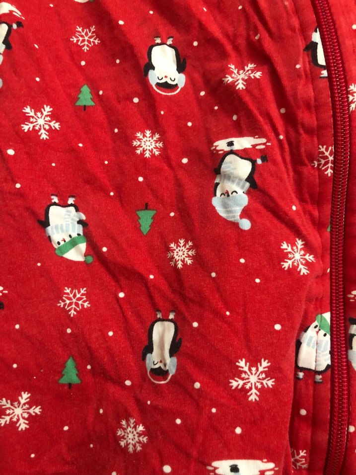 Kızaklı Bebek uyku Tulumu Kırmızı - Görsel 2