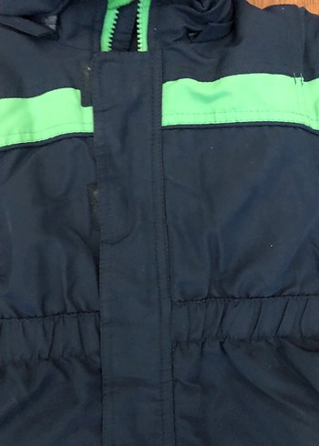 Fermuarlı Mavi Erkek Bebek Kayak Kar Tulumu - Görsel 2